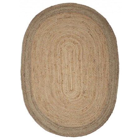 Palacedesigns 9 ft. Natural Toned Oval Shaped Area Rug PA2456783